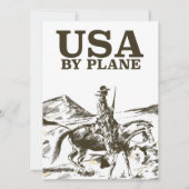 Reisposter van Amerikaanse Cowboy (Achterkant)