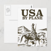 Reisposter van Amerikaanse Cowboy Briefkaart (Voorkant / Achterkant)