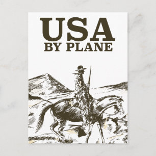 Reisposter van Amerikaanse Cowboy Briefkaart