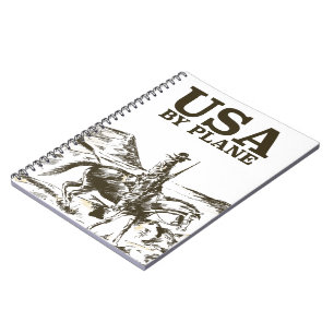 Reisposter van Amerikaanse Cowboy Notitieboek