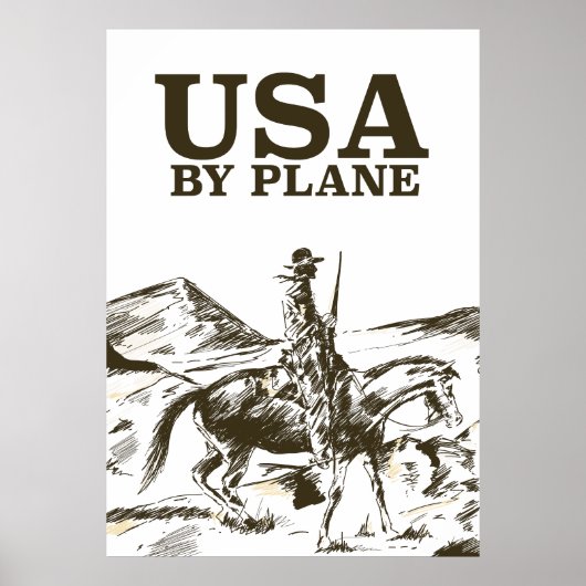Reisposter van Amerikaanse Cowboy Poster (Voorkant)