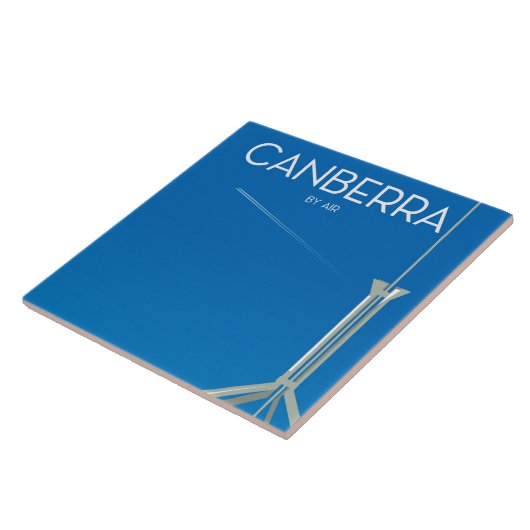 Reisposter van Canberra Australia Tegeltje (Zijkant)