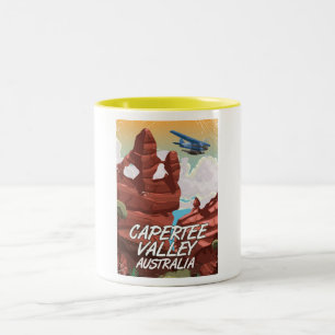 Reisposter van Capertee Valley Australia Tweekleurige Koffiemok