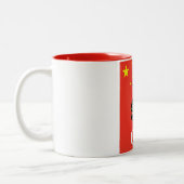 Reisposter van China Panda. Tweekleurige Koffiemok (Links)
