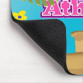 Reisposter van de Acropolis van Athene Griekenland Muismat (Hoek)