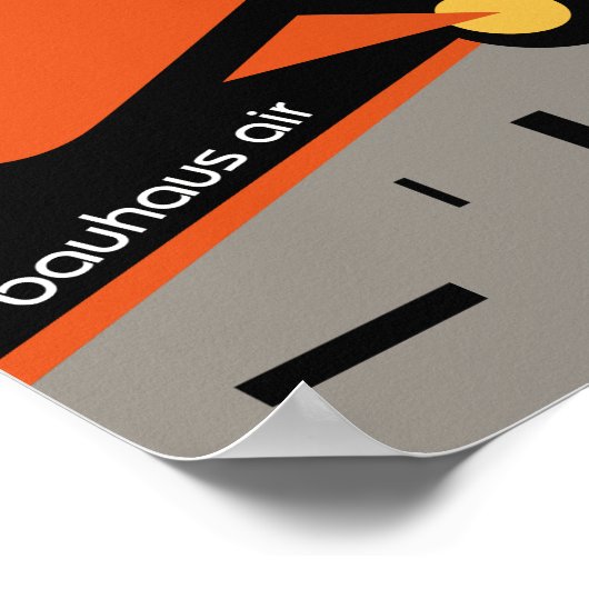 reisposter van de bauhaus poster (Hoek)