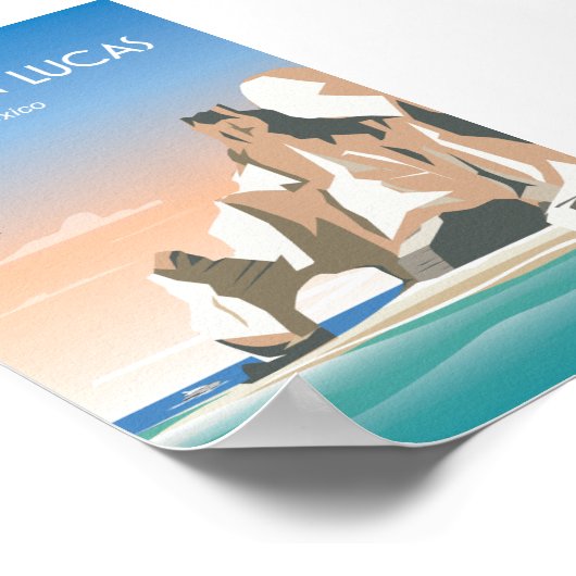 Reisposter van de Cabo san lucas Poster (Hoek)