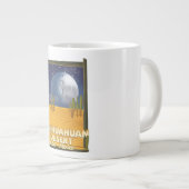 Reisposter van de Cartoon Chihuahuan Desert Grote Koffiekop (Voorkant rechts)