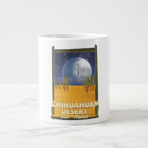Reisposter van de Cartoon Chihuahuan Desert Grote Koffiekop