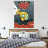 Reisposter van de  cartoon Marianas TFrench. Canvas Afdruk (Insitu (Slaapkamer))