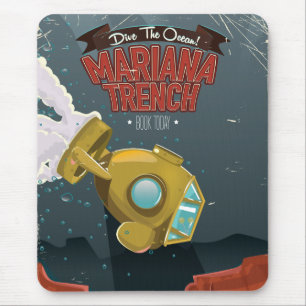Reisposter van de cartoon Marianas TFrench. Muismat