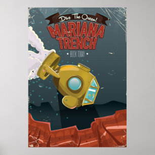 Reisposter van de  cartoon Marianas TFrench. Poster