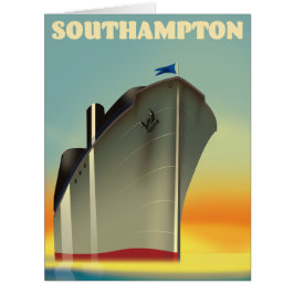 Reisposter van de cruiseschip Southampton