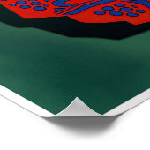 Reisposter van de Duitse Bondsstaatspoorwegen Poster (Hoek)