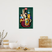 Reisposter van de Duitse Bondsstaatspoorwegen Poster (Keuken)