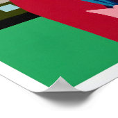 Reisposter van de Duitse Bondsstaatspoorwegen Poster (Hoek)