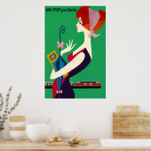 Reisposter van de Duitse Bondsstaatspoorwegen Poster (Keuken)