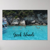 Reisposter van de Griekse eilanden Poster (Voorkant)