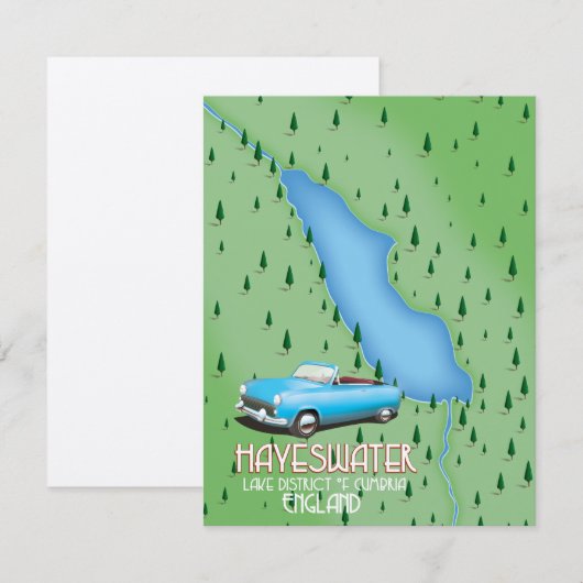 Reisposter van de Hayeswater Lake District (Voorkant / Achterkant)