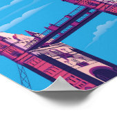 reisposter van de london bridge aan de muur poster (Hoek)