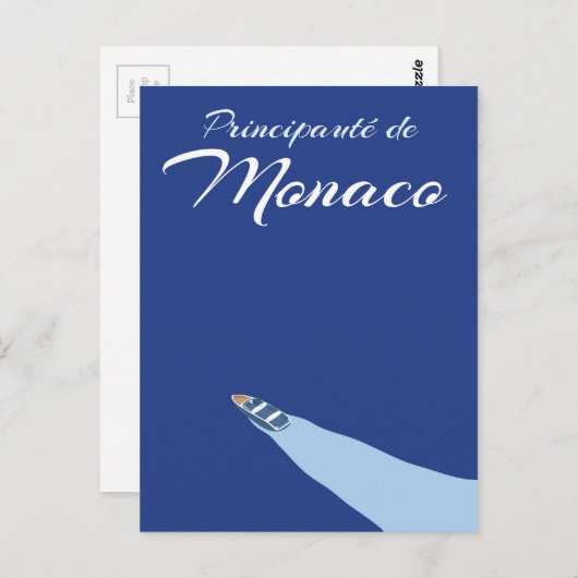 Reisposter van de Monaco Briefkaart (Voorkant / Achterkant)