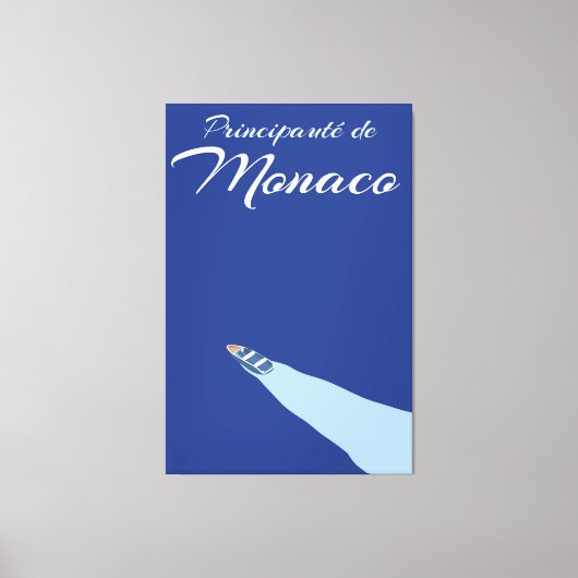 Reisposter van de Monaco Canvas Afdruk (Voorkant)