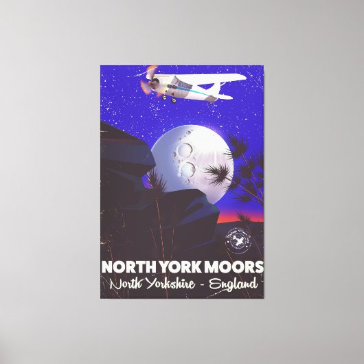 Reisposter van de New York Moors England Canvas Afdruk (Voorkant)
