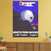 Reisposter van de New York Moors England Canvas Afdruk (Insitu (Woonkamer))