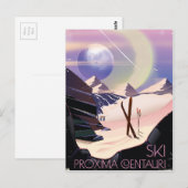 Reisposter van de Proxima Centauri Briefkaart (Voorkant / Achterkant)