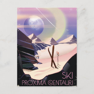 Reisposter van de Proxima Centauri Briefkaart