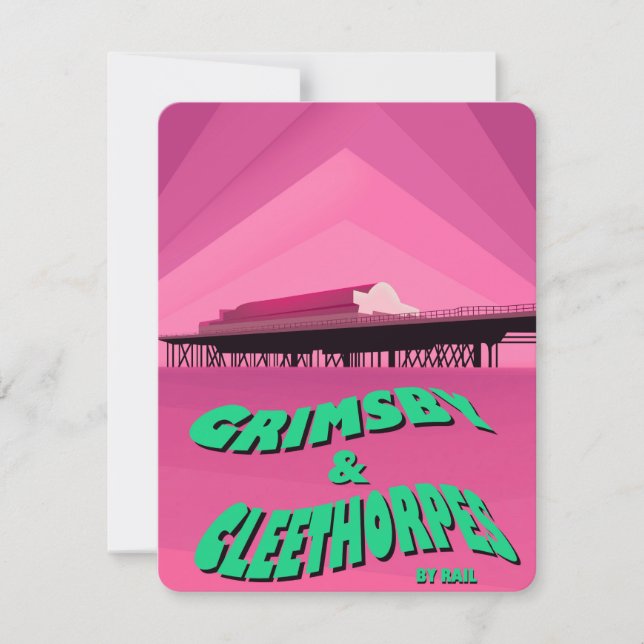 Reisposter van de roermachine Grimsby & Cleethorpe (Voorkant)