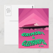 Reisposter van de roermachine Grimsby & Cleethorpe Briefkaart (Voorkant / Achterkant)