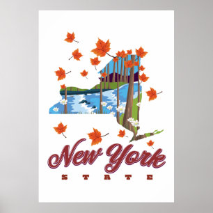Reisposter van de staat New York Poster