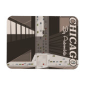 Reisposter van de stad Chicago Magneet (Horizontaal)