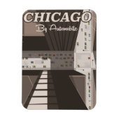 Reisposter van de stad Chicago Magneet (Verticaal)