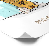 Reisposter van de stad Rabat - marokko Poster (Hoek)