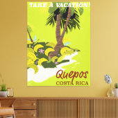 Reisposter van de stijl Quepos Costa Rica Canvas Afdruk (Insitu (Woonkamer))