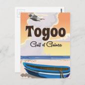 Reisposter van de Togo Golf van Guinee Briefkaart (Voorkant / Achterkant)