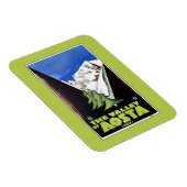Reisposter van de vallei van Aosta Italy Alps Magneet (Rechterzijde)