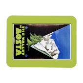 Reisposter van de vallei van Aosta Italy Alps Magneet (Horizontaal)