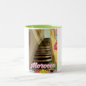 Reisposter van de voormalige Marokkaanse stad Tweekleurige Koffiemok (Center)