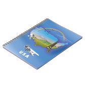Reisposter van de VS geïllustreerd Notitieboek (Linkerzijde)