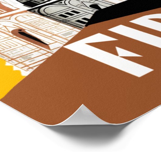 Reisposter van Forence Italië Poster (Hoek)