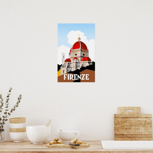 Reisposter van Forence Italië Poster (Keuken)