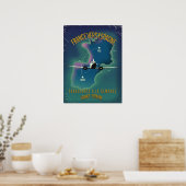 Reisposter van Frankrijk naar Spanje Poster (Keuken)