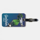 Reisposter van Garðabær IJ Bagagelabel (Achterkant horizontaal)