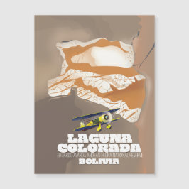 Reisposter van het Bolivia van Laguna Colorada