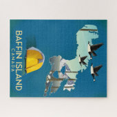 Reisposter van het eiland Baffin Canada Legpuzzel (Horizontaal)