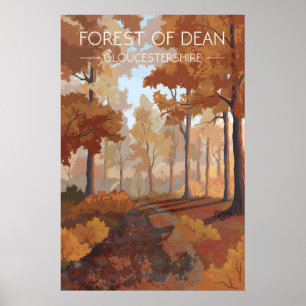 Reisposter van het Forest of Dean Poster