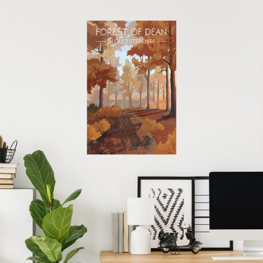 Reisposter van het Forest of Dean Poster (Thuiskantoor)